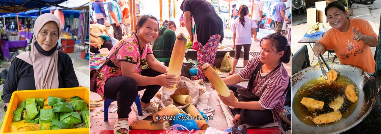 Friendly vendors of the tamu of Papar, Keningau and Bongawan