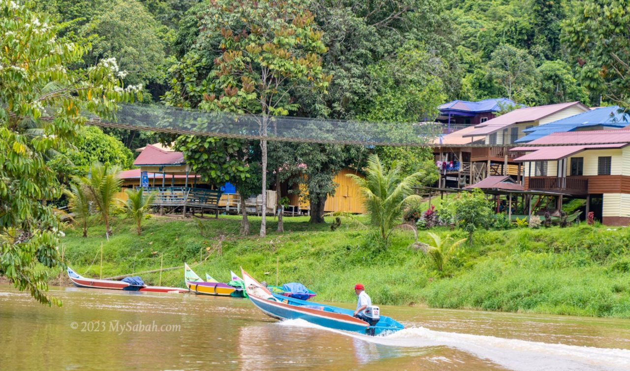 Village next to the river