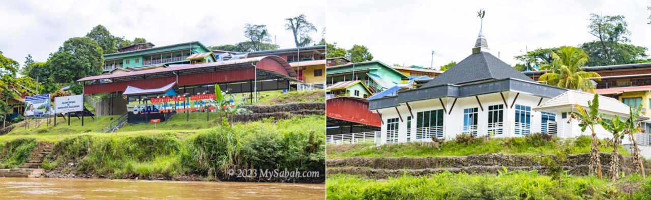 Pagalungan township and the mosque