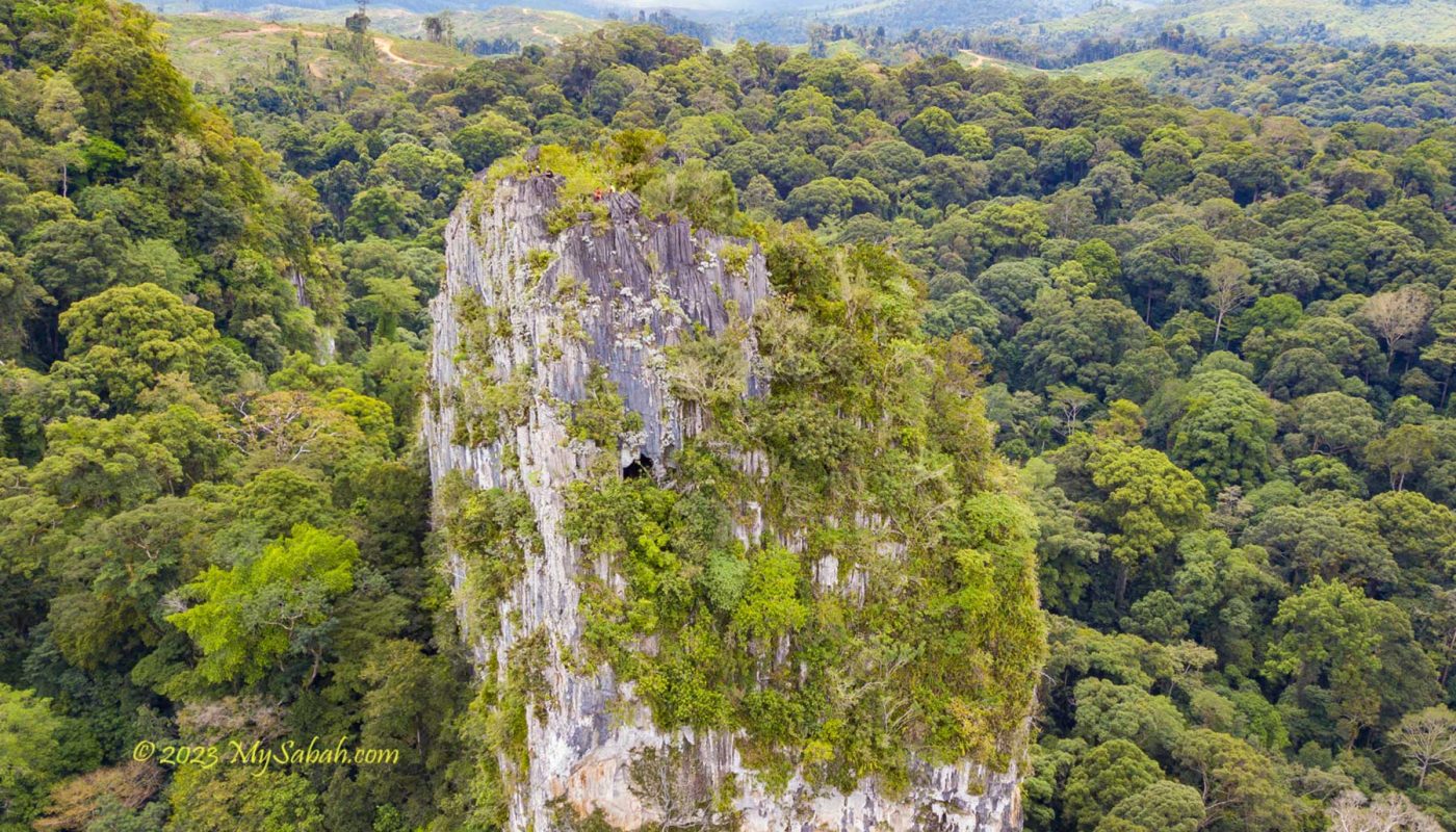 People on top of Batu Punggul