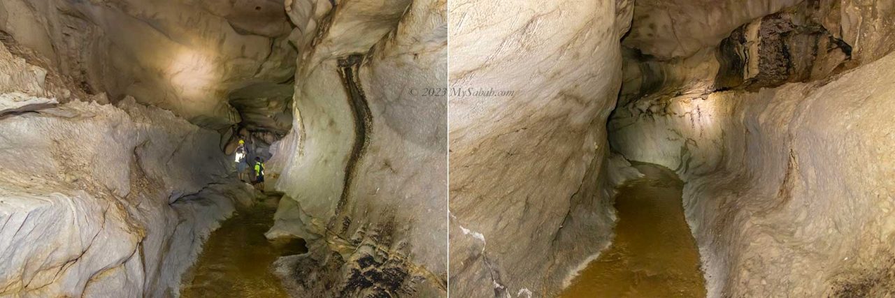 Long underground tunnel of Pungiton Cave