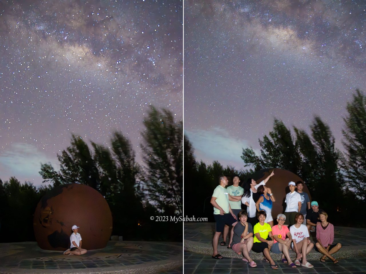 Starry night at the Tip of Borneo