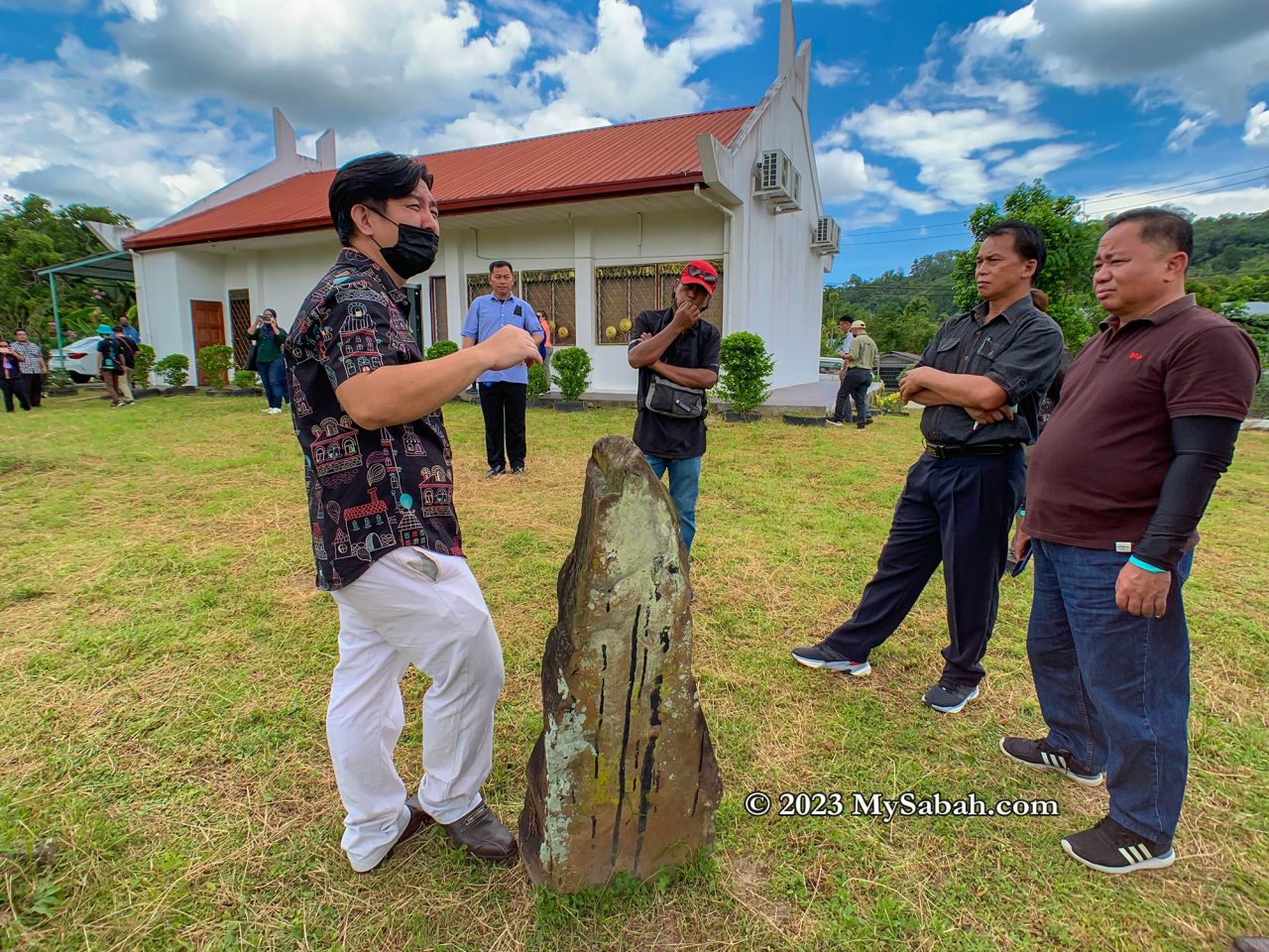 Menhirs at the compound of Pogunon Community Museum