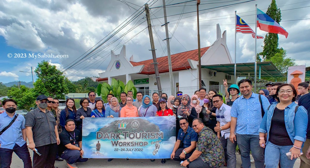 Group visit to Pogunon Museum by participants of Sabah Dark Tourism workshop