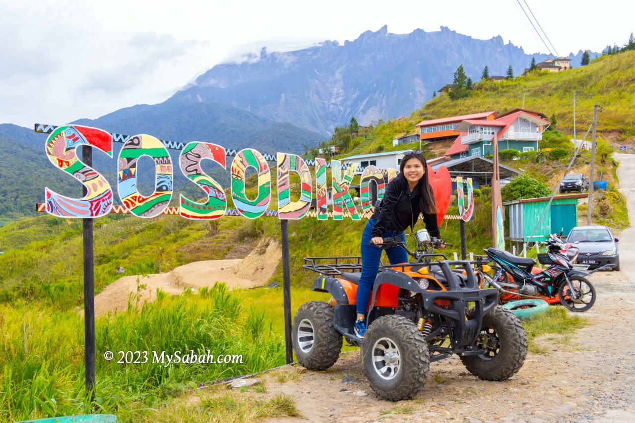 ATV (all-terrain vehicle) at the foothill of Sosodikon Hill