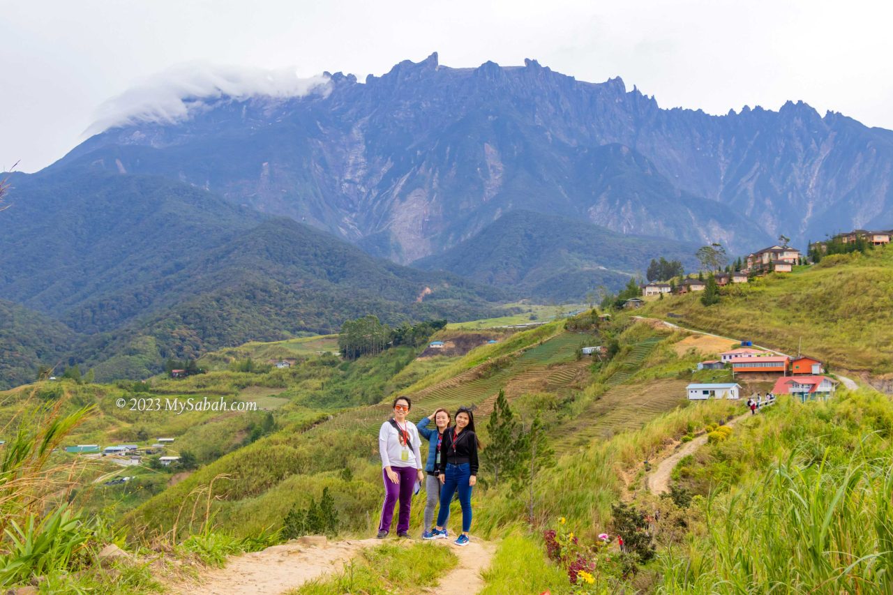 View of Mount Kinabalu from the Sosodikon trail