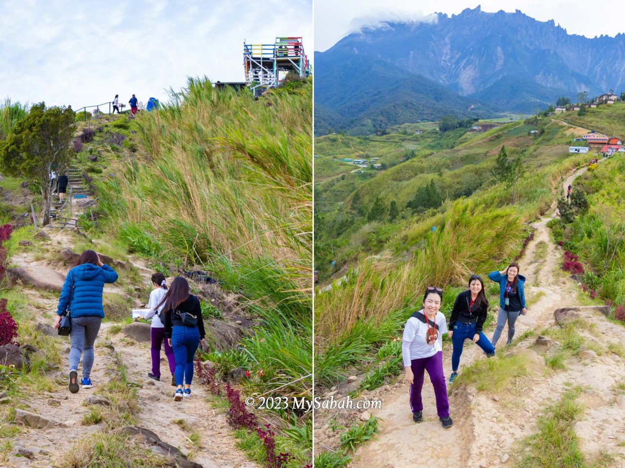 Walking to the peak of Sosodikon Hill