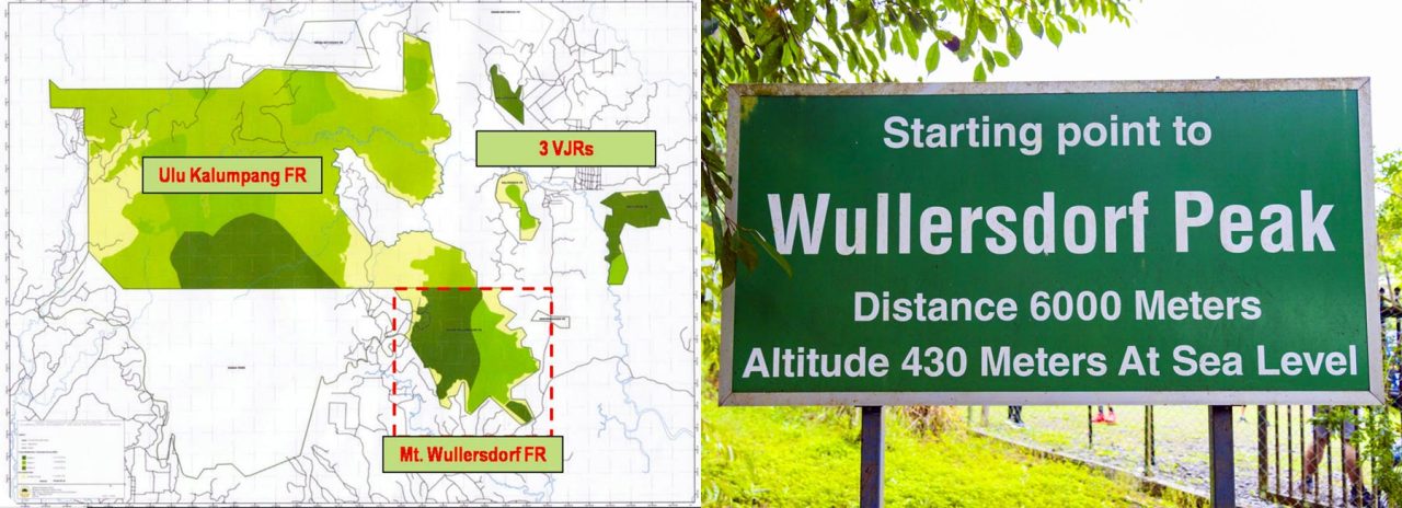 Map of Ulu Kalumpang and Mount Wullersdorf Forest Reserves (FMU 27)