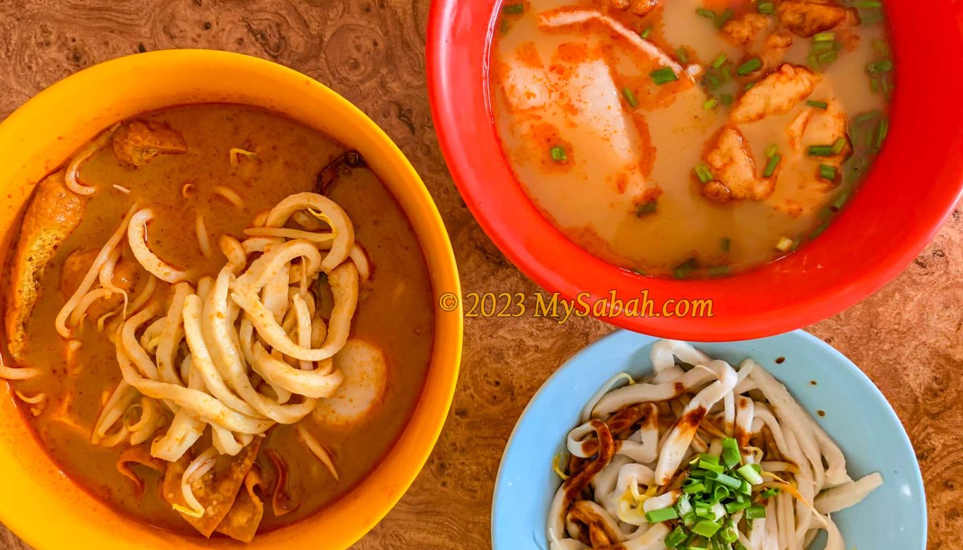 Fish paste noodles of Sabah
