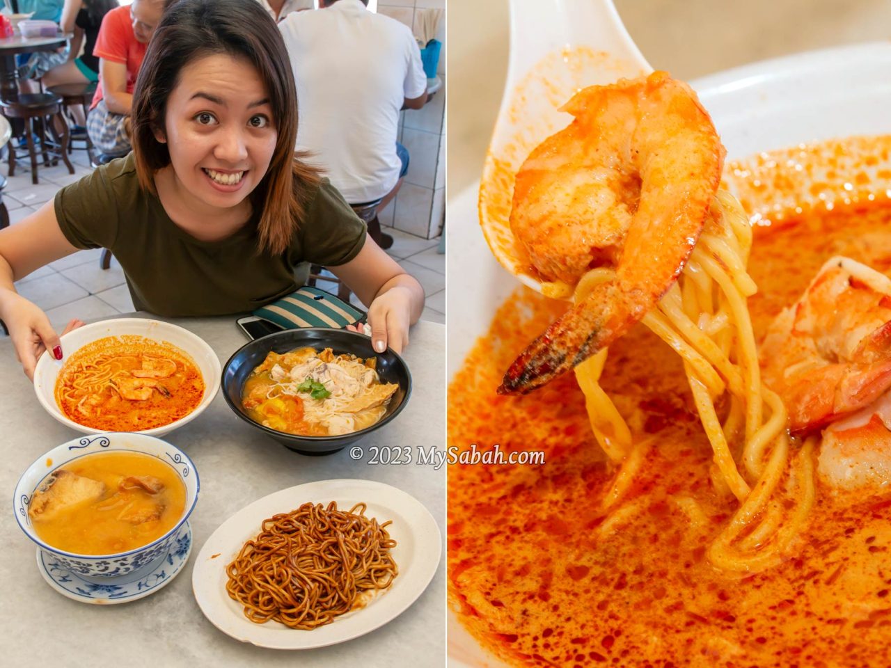 Mixed fish noodles of Sabah