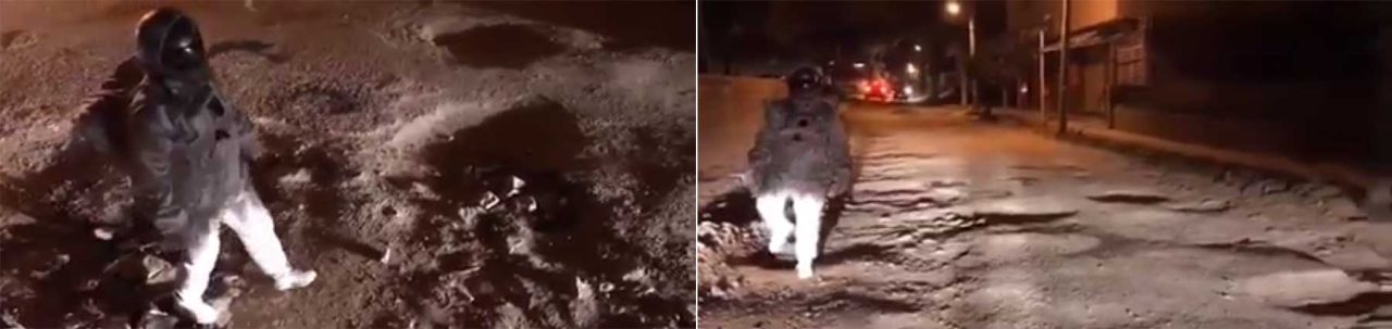 A viral Facebook video by Rey Silver Prince with the caption of ‘First Sabahan arrived at Moon’ that mocked the poor road condition of Sabah.