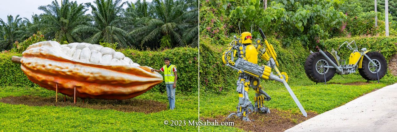 Display at the entrance of Teck Guan Cocoa Village