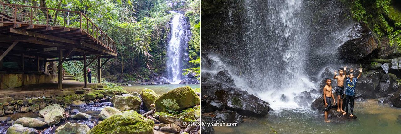 The tallest waterfall and view platform in cocoa culture spring