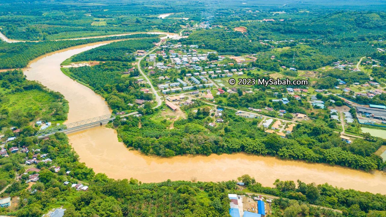 Padas River and Tenom town