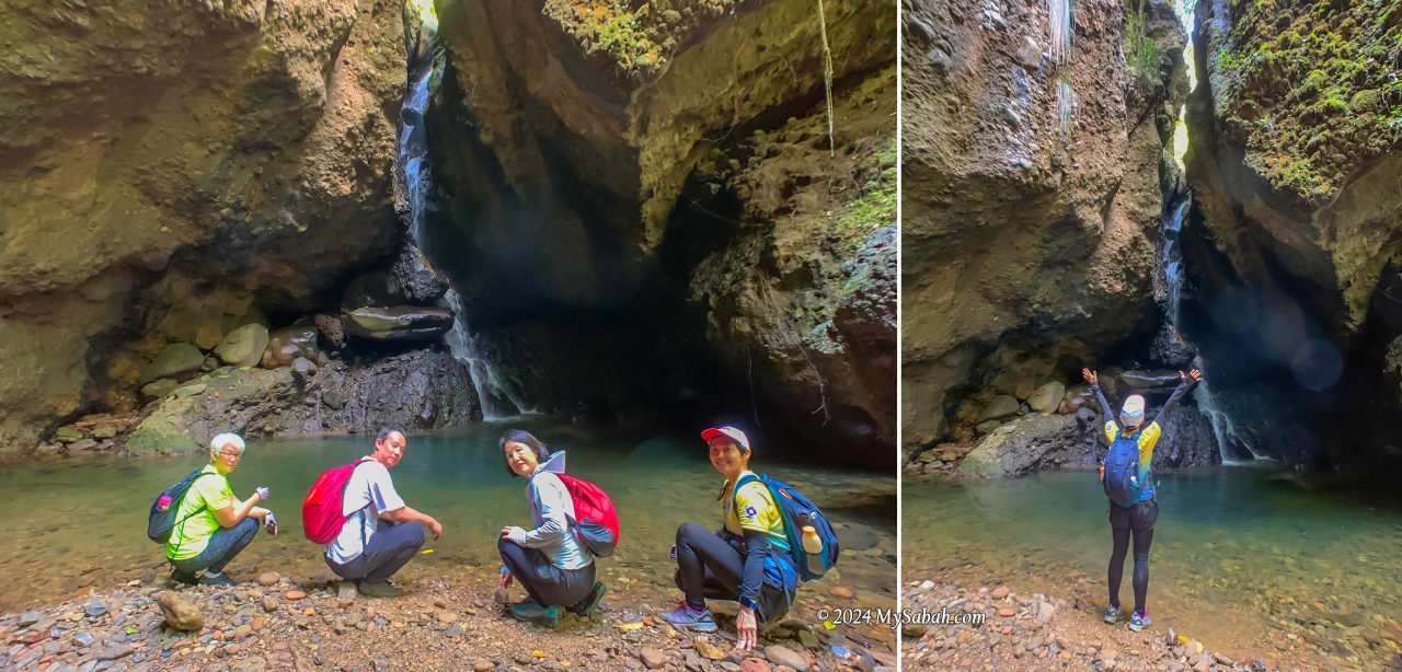 Waterfall cave of Aura Montoria