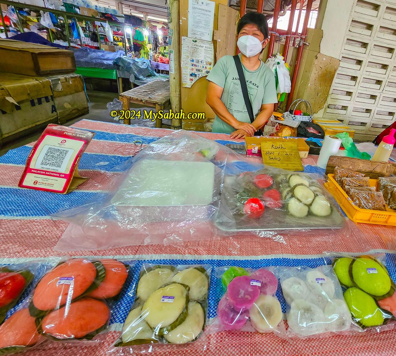 The Kuih Sayur and pastries stall of Madam Chong