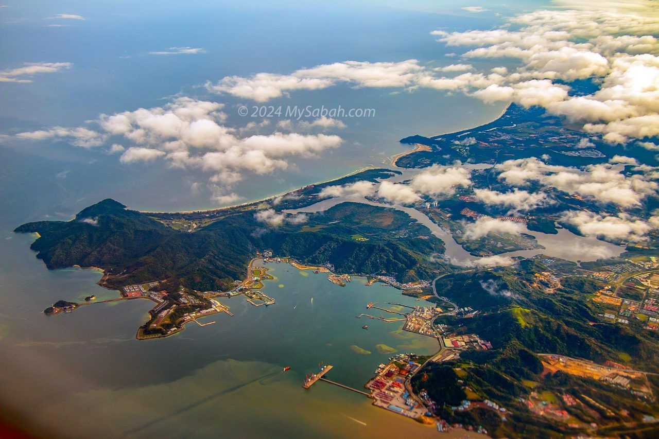 Sepangar (or Sapangar) Port and Bald Hill (a.k.a. Bukit Botak / Bukit Gundul / Bukit Gentisan)