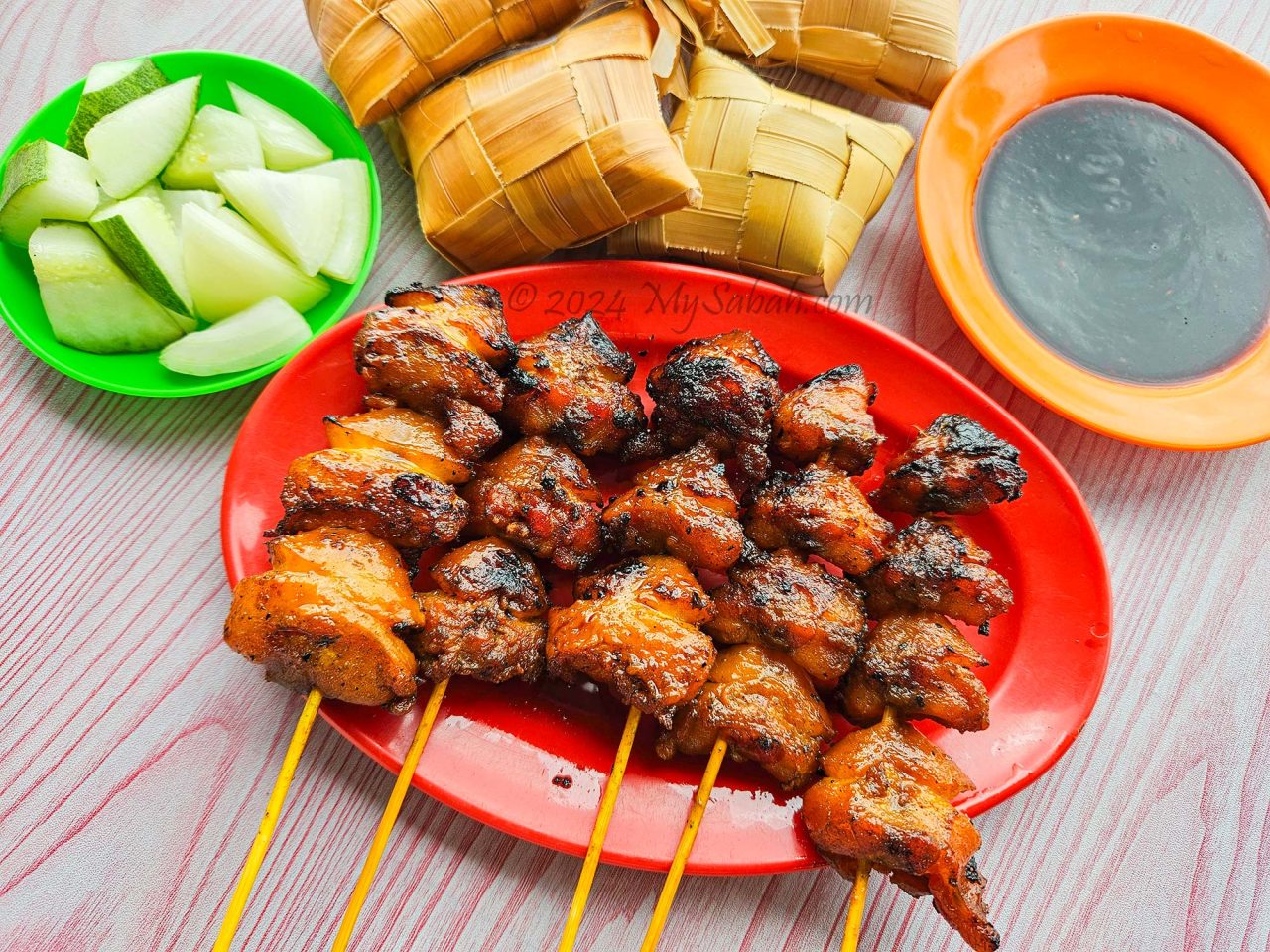 Chicken tail satay (Sate Buntut)