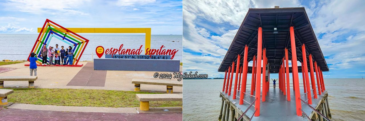 Nice sea view of Sipitang Esplanade