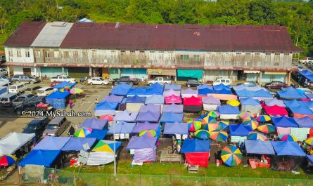 Old shophouse and tamu market of Membakut town