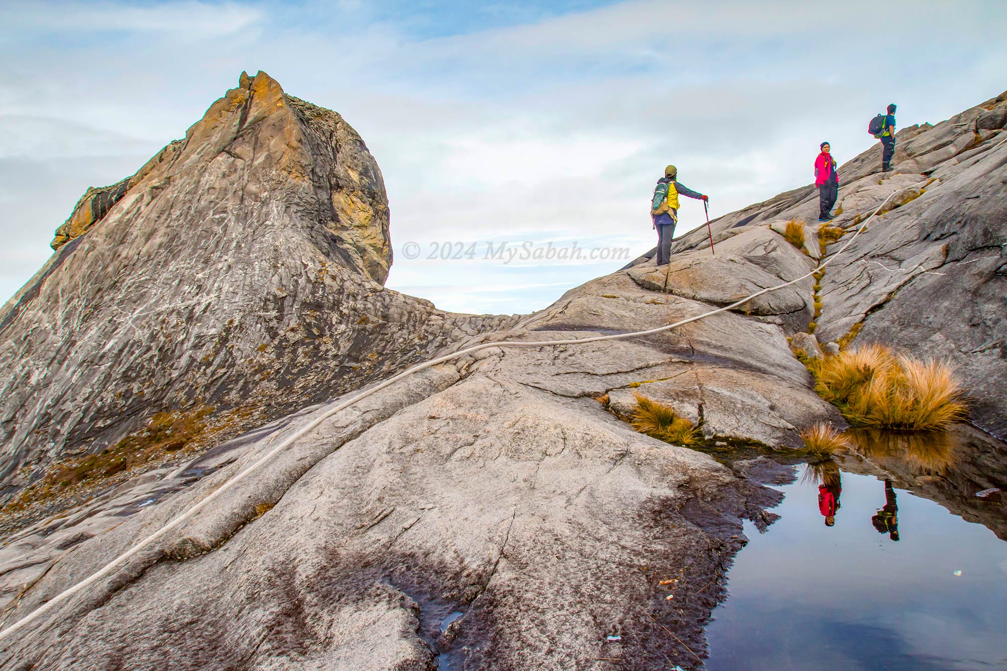 Approaching the peak of Mount Kinabalu