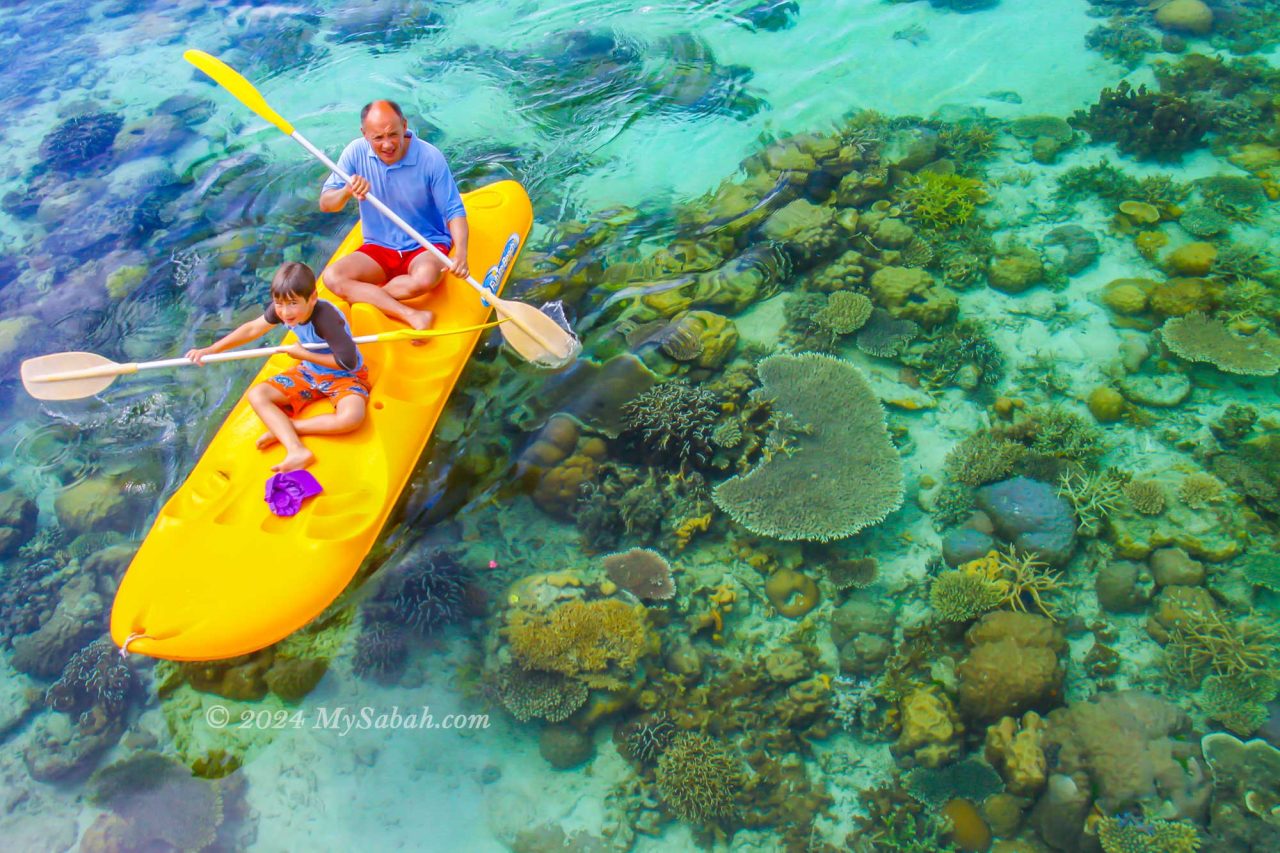 Kayaking on Lankayan Island