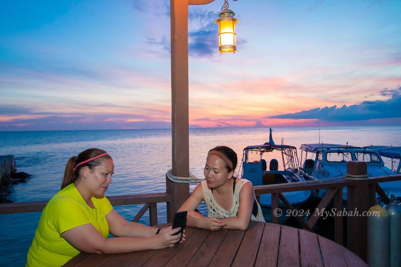 Sunset of Mabul Island