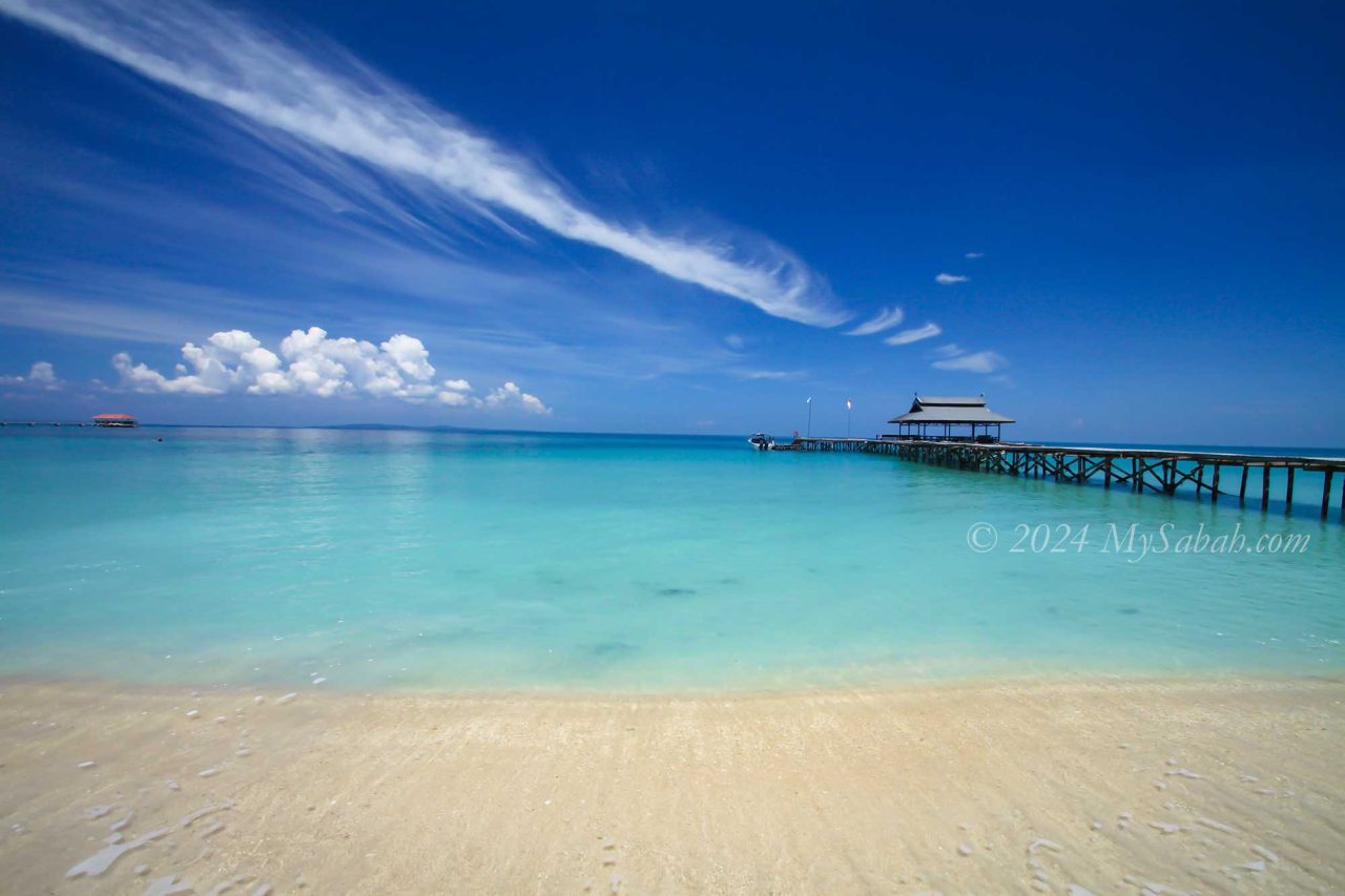 Beach of Pulau Tiga Island