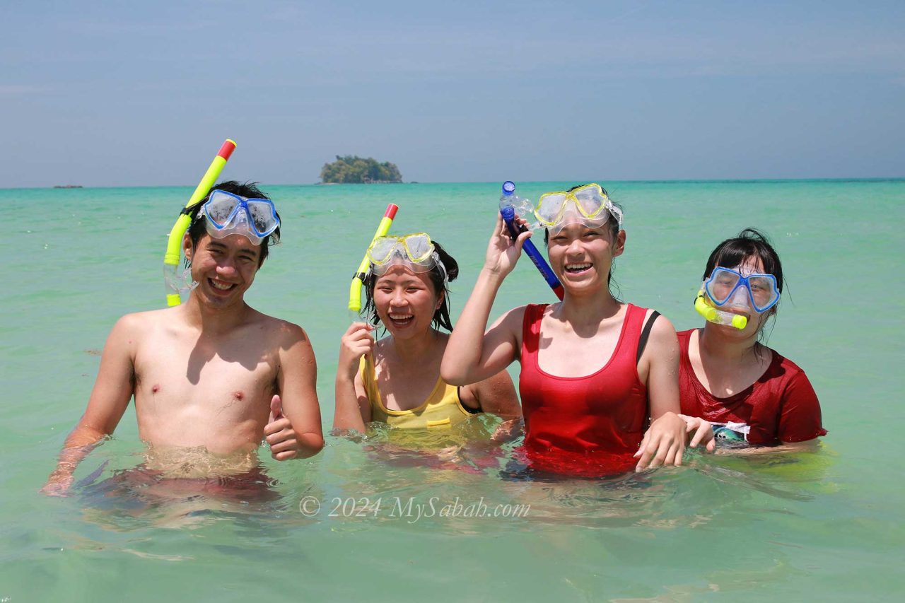 Snorkeling on Pulau Tiga Island