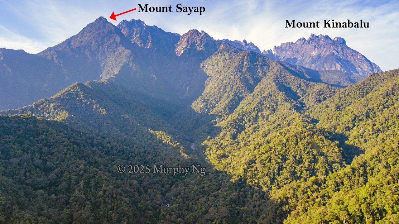 Mount Sayap (Mount Guwow) and Mount Kinabalu