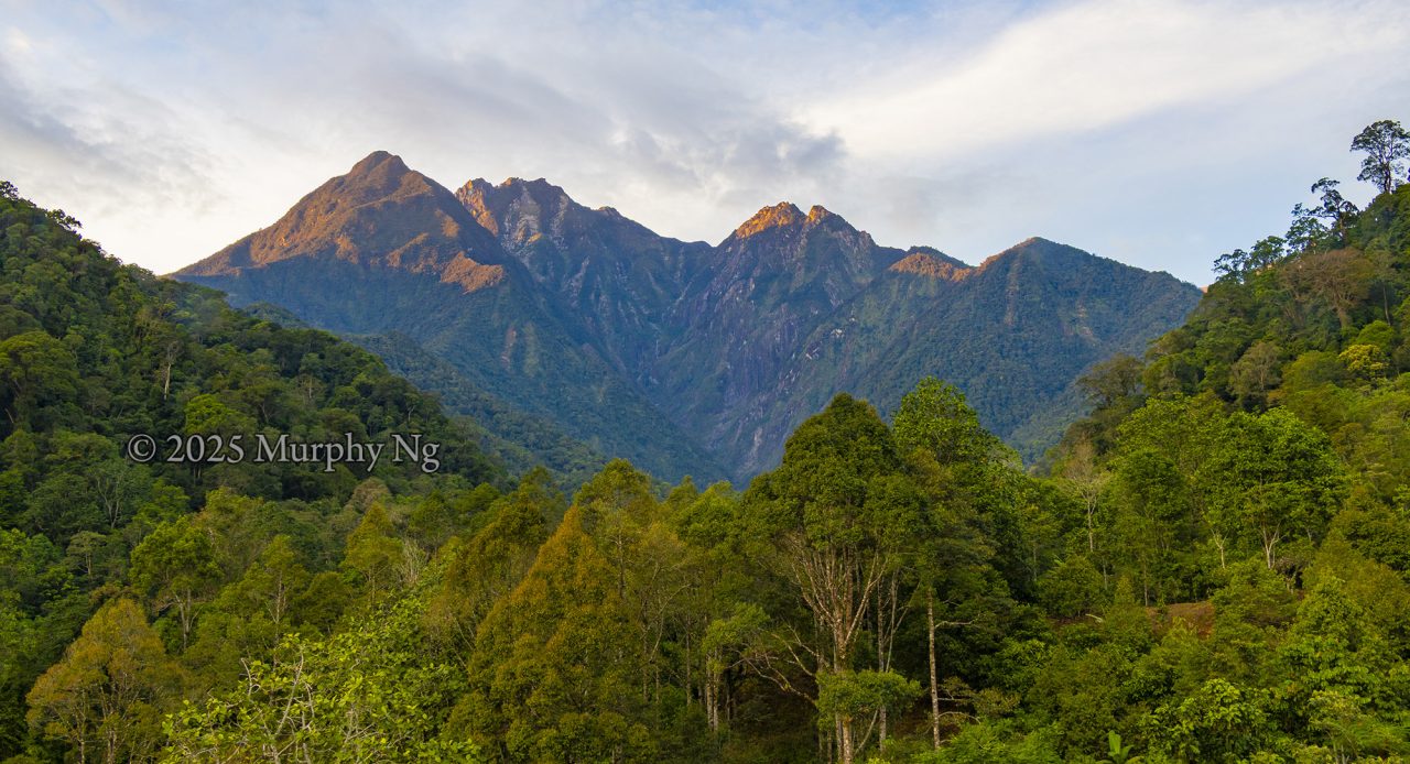 Mount Sayap in sunrise