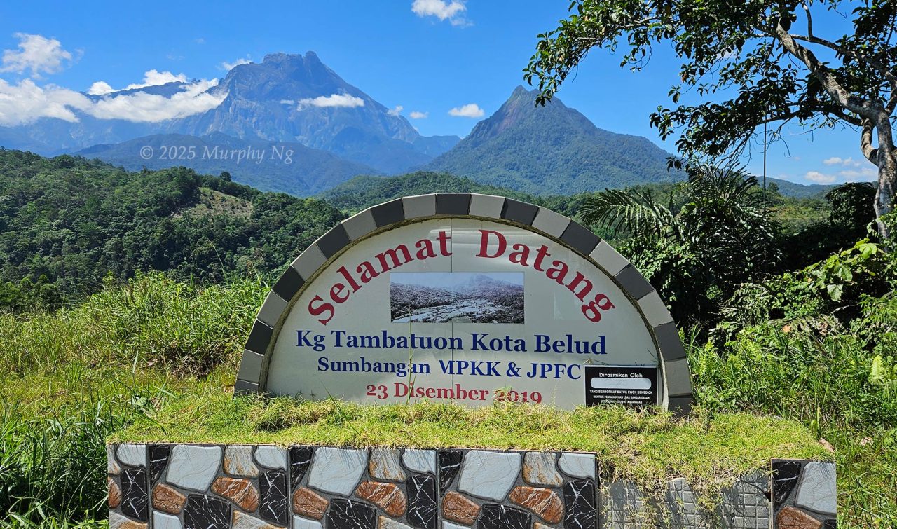 Junction to Kampung Tambatuon, off the Ranau-Kota Belud Road.