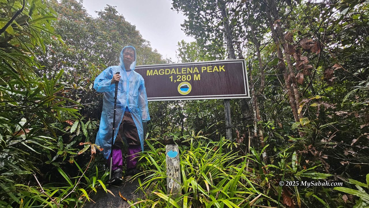 Photo on the peak of Mount Magdalena