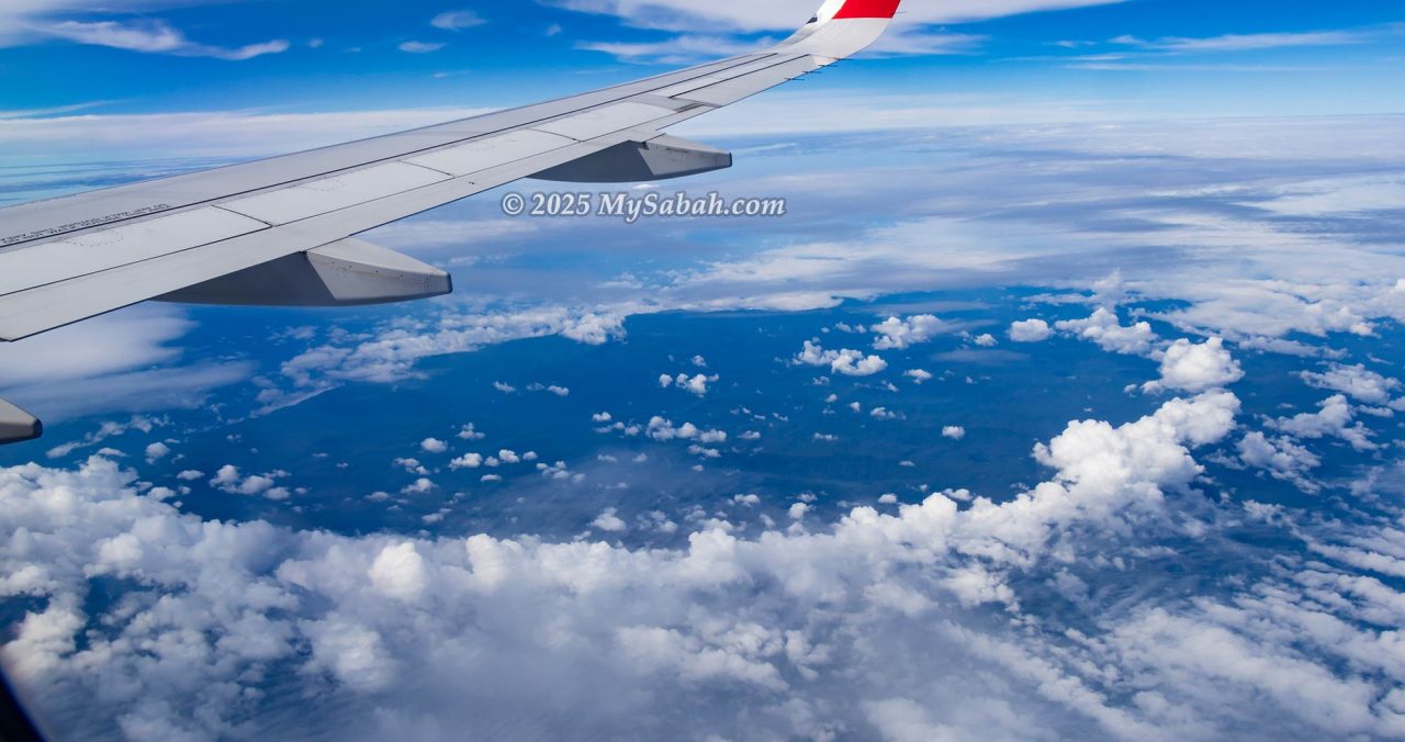 Aerial view of Maliau Basin from the plane. 