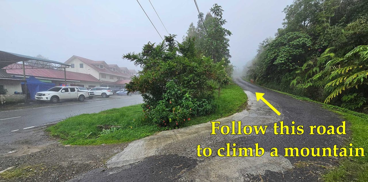 Road to Gunung Alab Substation