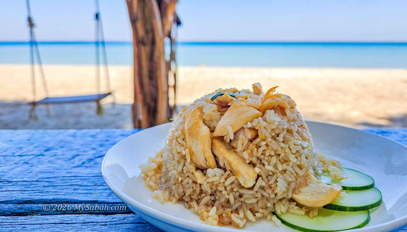 Chicken fried rice (Nasi goreng ayam)