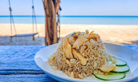 Chicken fried rice (Nasi goreng ayam)