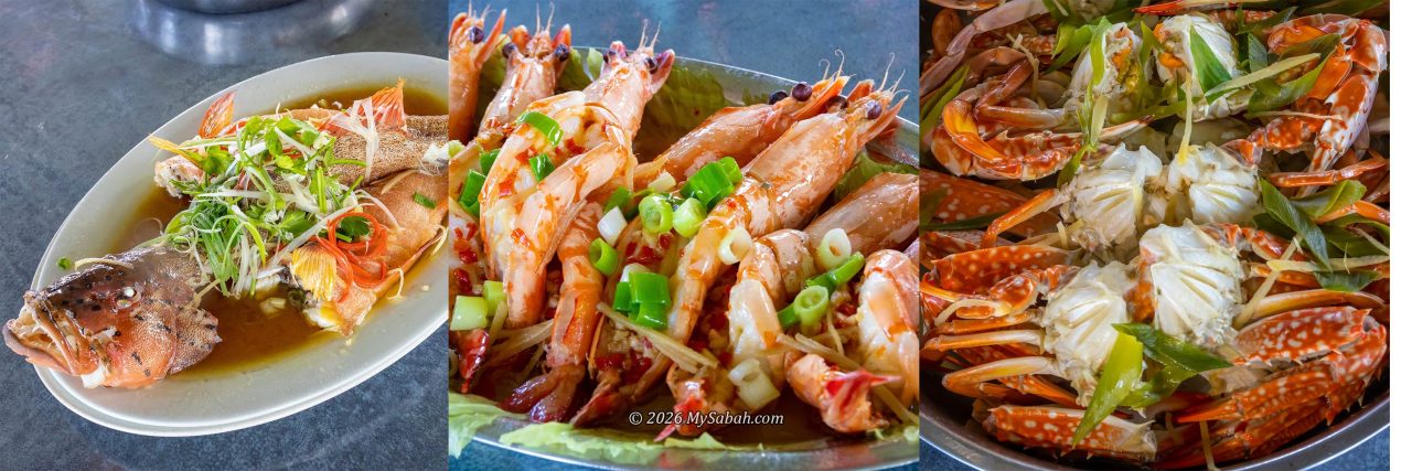 Seafood dishes by James Fish Farm