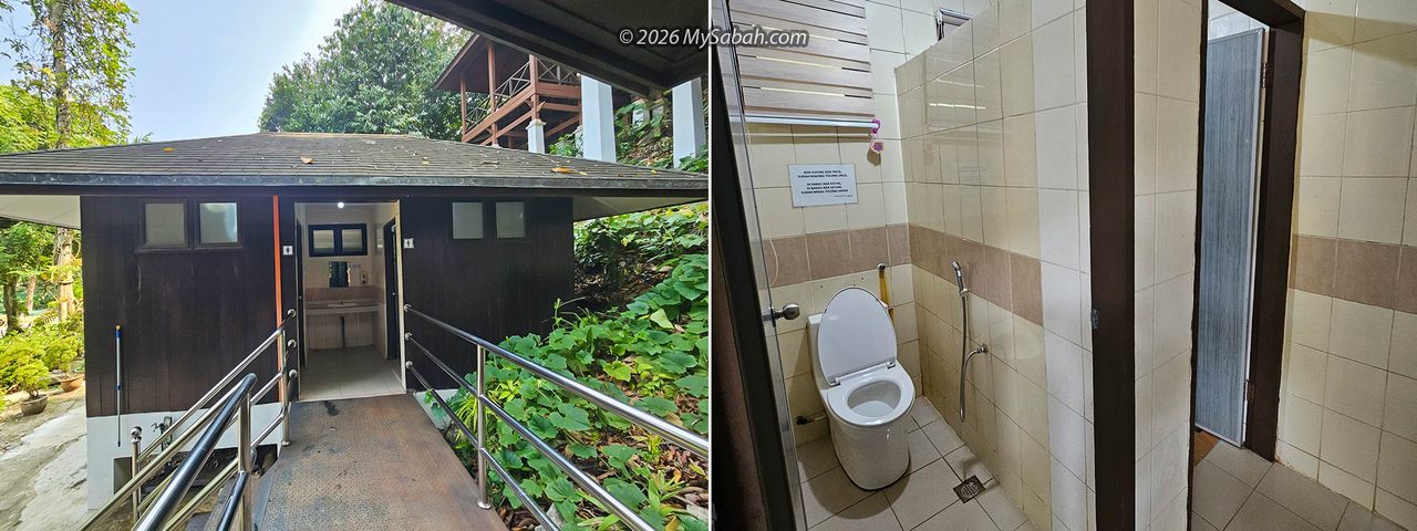 Toilet at Agop Batu Tulug museum